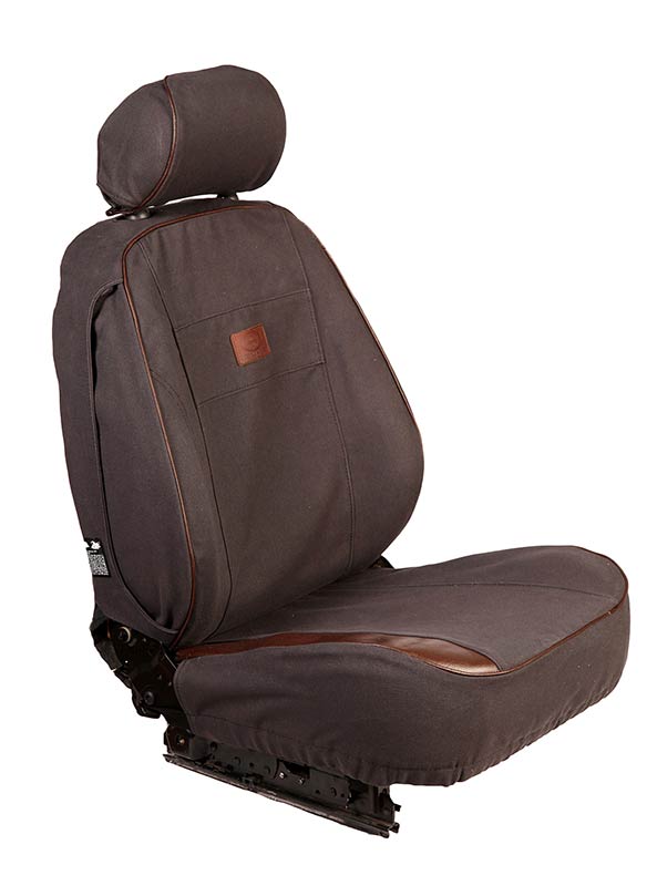 Premium Range Seat Covers (Jimny Year 2018+) CHARCOAL+BROWN LEATHER